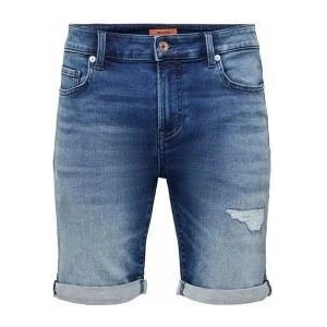 Only & Sons Мъжки Дънкови Шорти Only & Sons Onsply Dark Mid Blue Син Размер L