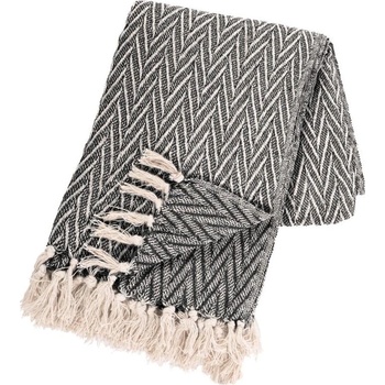 Tiseco Home Studio Одеяло от рециклиран памук 130x170 cm Alpana - Tiseco Home Studio (3411BLACK)