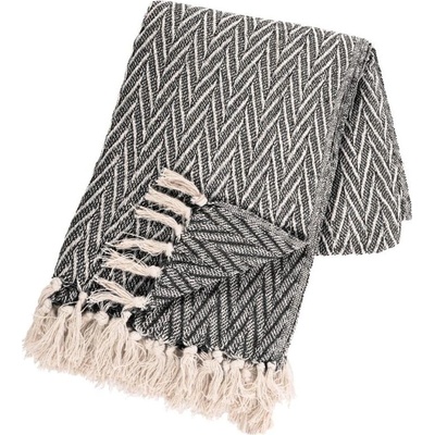 Tiseco Home Studio Одеяло от рециклиран памук 130x170 cm Alpana - Tiseco Home Studio (3411BLACK)