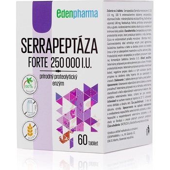 EDENPharma Serrapeptáza forte 250 000 I.U. 60 tbl