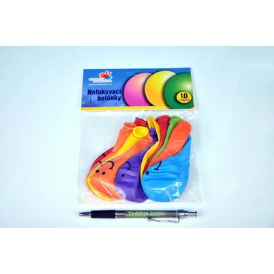 Smart Balloons Balonek nafukovací 9" potisk Smile 10cm karneval
