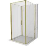 Mexen Exo-F 3S душ кабина 3-стенна сгъваема 120 x 120 см, прозрачна, златна (816-120-120-50-00-3S)