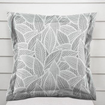 Biante s lemom Leona LN-169 Biele listy na sivom 45 x 45 cm