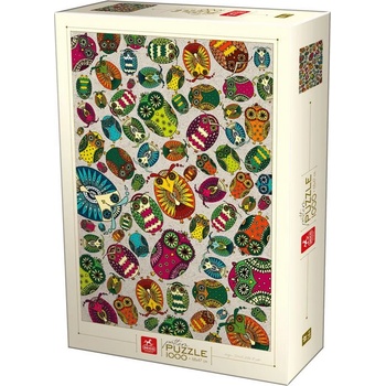 Image 1 of D-Toys - Puzzle Pattern Puzzle - owls - 1 000 piese