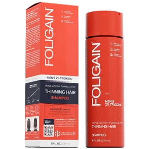 FOLIGAIN Triple Action Shampoo For Thinning Hair For Men With 2% Trioxidil 236 ml