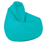 Pufrelax Пуф круша, 220л. , Nirvana Hobbit - Teteron Aqua, За открито, Перящ се калъф, Пълнеж от Полистиролни перли