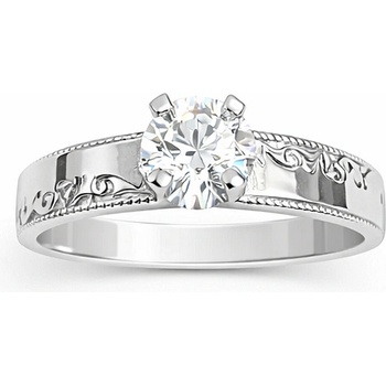 Годежен пръстен бяло злато