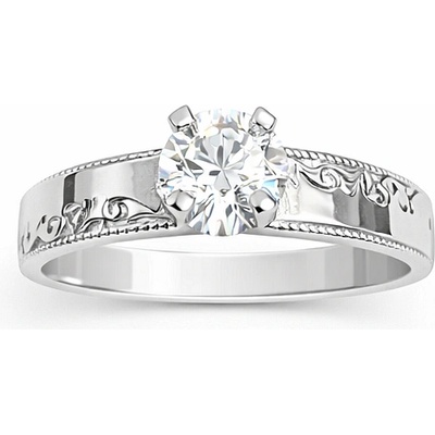 Годежен пръстен бяло злато