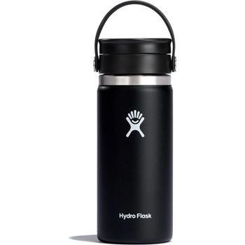 Image 1 of Hydro Flask Hydroflask 16oz Wide mouth with flex Sip lid - Black