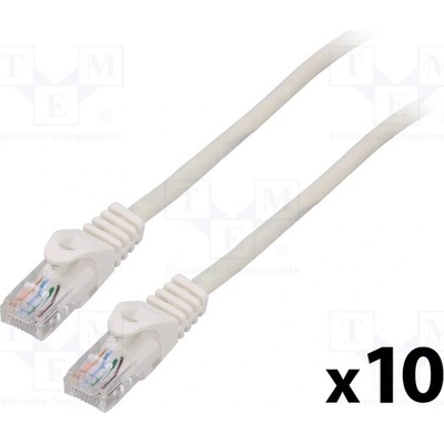 Lanberg PCU5-20CC-0050-W Patch U/UTP Cat 5e RJ45 vidlice z obou stran lanko CCA