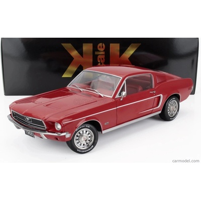 Kk-scale Ford usa Mustang Gt Fastback Coupe 1968 Red 1:12