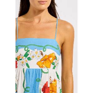 Seafolly лятна рокля с лен Maxi (55673.DR)