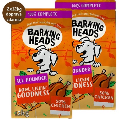 Barking Heads All Hounder Bowl Lickin Chicken 2 x 12 kg