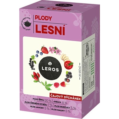 LEROS Čajová chvíľka PLODY LESNÉ bylinný čaj 20 x 2 g