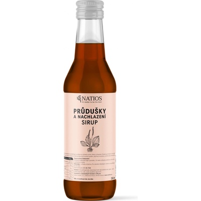 Natios Priedušky a prechladnutie sirup, 250 ml