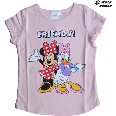 Setino dívčí tričko 209 Minnie a Daisy růžové