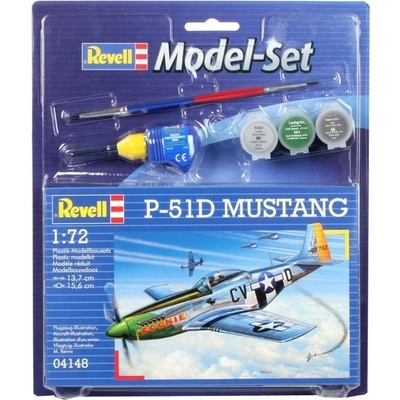 Revell ModelSet letadlo 64148 P-51D Mustang 1:72