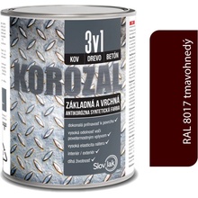 Korozal 3v1 RAL 8017 tmavohnedý 0,75l