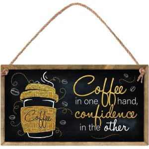 Simetro Табелка Simetro - Coffee In One Hand, Confidence In The Other (20120)