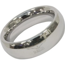 Mister B Stainless Cockring Donut 42,5 mm, strieborný nerezový krúžok s pevným priemerom