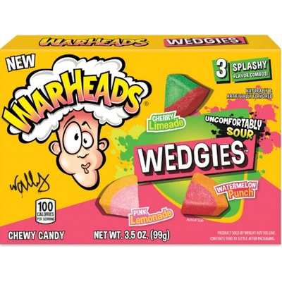 Warheads Wedgies extra kyslé ovocné gumové cukríky 99 g
