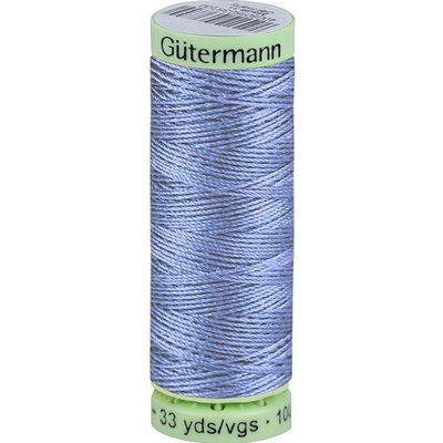 Polyesterové nitě Gütermann Jeans návin 30 m, střední, 143 modrá jemná
