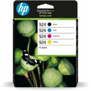 HP Compaq HP 924 4-Pack CMYK(4) Original Ink Cartridge - 6C3Z1NE#LS1