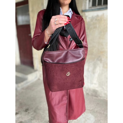 Grosso Bordová crossbody kabelka