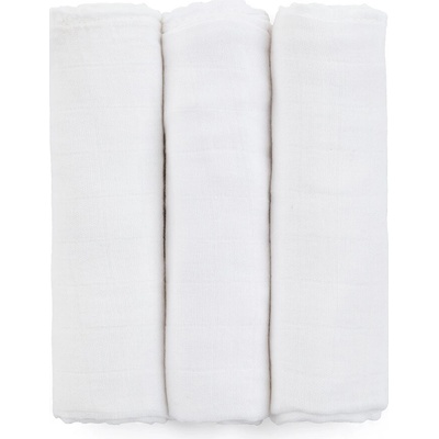 PETITE&MARS Sada bambusová mušelínová Moussy Total White 68 x 68 cm 3 ks