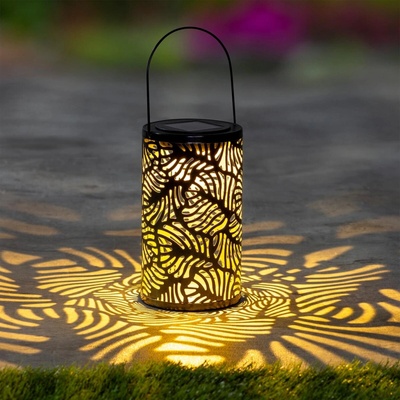 Haushalt international Haushalt international LED solárna lampáš Zlatá žiara Listy