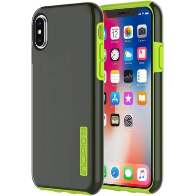 Incipio DualPro - удароустойчив хибриден кейс за iPhone XS, iPhone X (тъмносив)