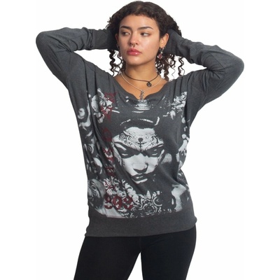 Yakuza Mystic Urban Longsleeve Schwarz meliert