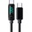 Xmart USB Type-C към USB Type-C PD кабел с дисплей Xmart, 5A, 100W, 1.2м, Черен (15037)