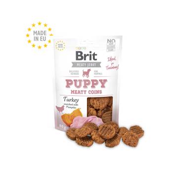 Brit Meat Jerky Snack Turkey Meaty coins for Puppies-с пуешко за подрастващи, 80gr