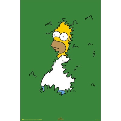 Plagát, Obraz - The Simpsons - Homer in the Bush, 61 × 91.5 cm