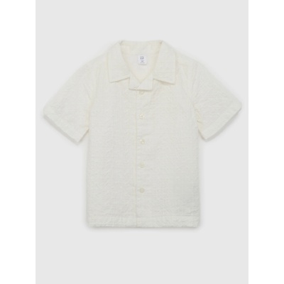 GAP Бебешка шарена риза GAP GAP | Byal | Момчешки | 74-80