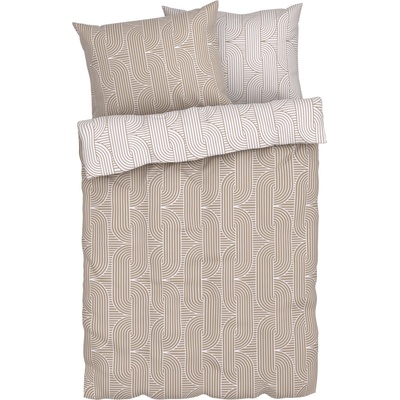 Livarno home bielizeň 200 x 220 cm vzor / sivohnedá / biela 100394514
