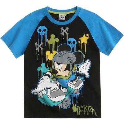 tričko krátký rukáv Mickey Mouse černá G5
