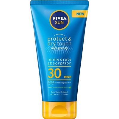 Nivea Sun Слънцезащитен гел-крем Protect & Dry Touch, SPF30, 175 ml