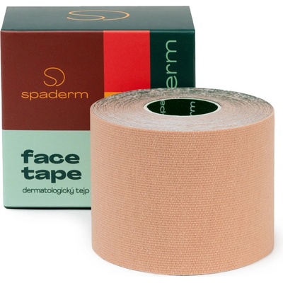 Spaderm Face Tape tejpovací páska na obličej béžové 5 cm x 5 m