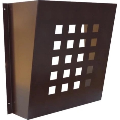 DOLS DV-02 RAL 8017 - lakovaný poštový košík, pre dverné vhody alebo letáky, hnedý