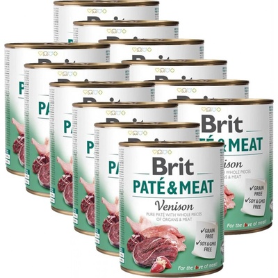 Brit Paté & Meat Venison 12 x 800 g