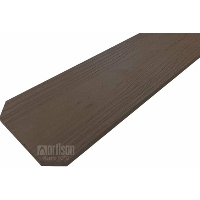 WPC dřevoplastové plotovky tříhranné LamboDeck 12x150x1500 - Chocolate