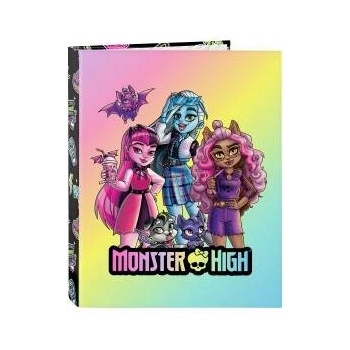 Monster High Папка с пръстени Monster High Creep Черен A4 26.5 x 33 x 4 cm