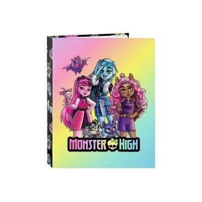 Monster High Папка с пръстени Monster High Creep Черен A4 26.5 x 33 x 4 cm