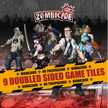 Cool Mini Or Not Zombicide: 9 Double Sided Game Tiles