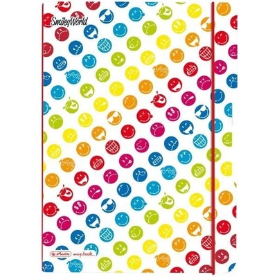 Herlitz sešit flex A4 2x čtverečkovaný + linkovaný PP rainbow smiley