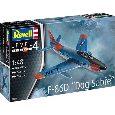 Revell Plastic ModelKit letadlo 03832F-86D Dog Sabre 18-03832 1:48