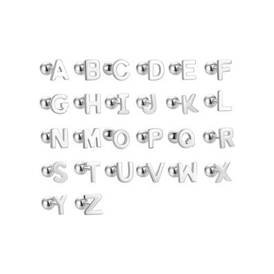 Nubis stříbrná šroubovací písmeno NB-3789-T