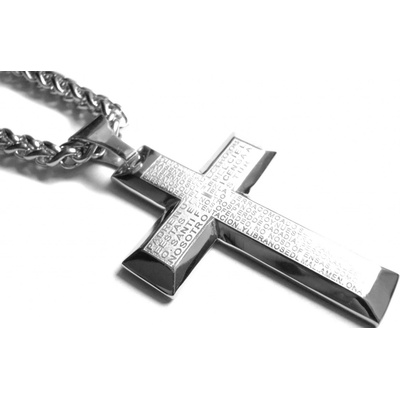 Steel Jewelry Náhrdelník kříž z chirurgické oceli NH090253